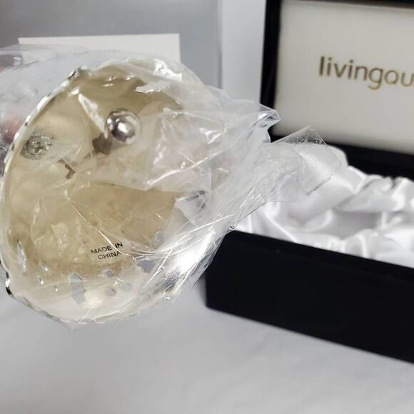 LivingQuarters Santa Bell Silver Plated 2007 with Box - Picture 3 of 5
